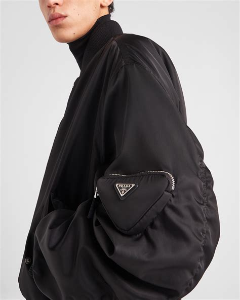 bomber jacket prada|prada nylon bomber.